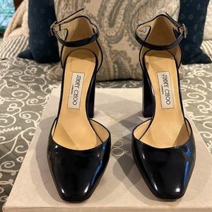 Jimmy Choo Navy, Mabel 95, size 37 1/2 or 7 1/2